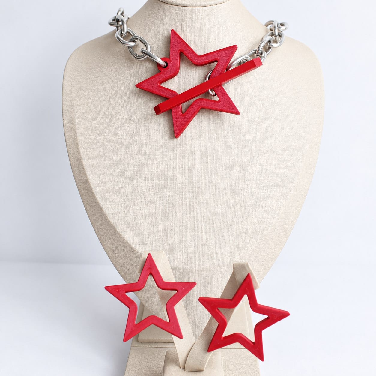 Conjunto Geométrico Estrela Vermelha