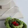 Gancho em alumínio do brinco de crochê artesanal