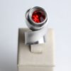 anel caracol vermelho
