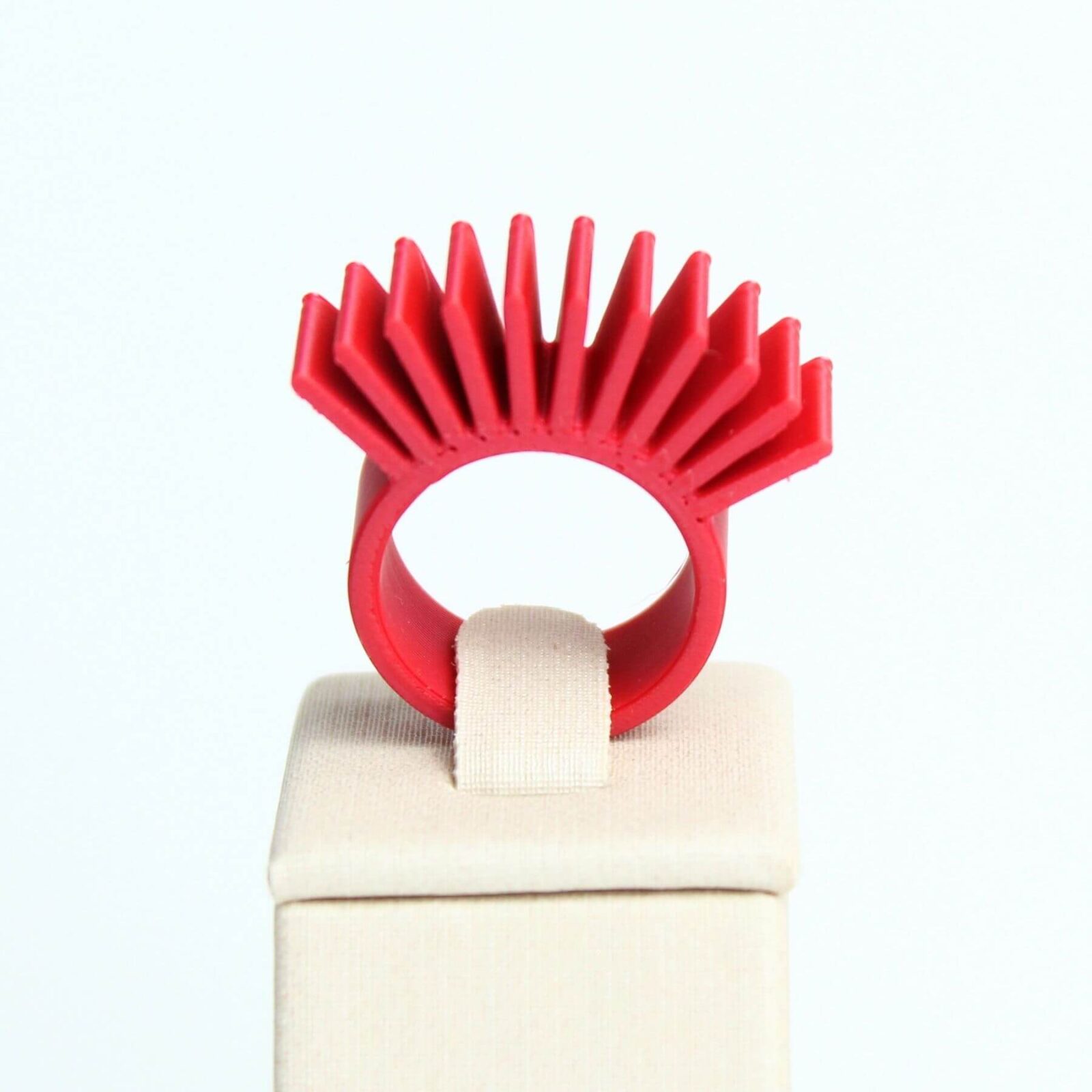 anel cilios vermelho