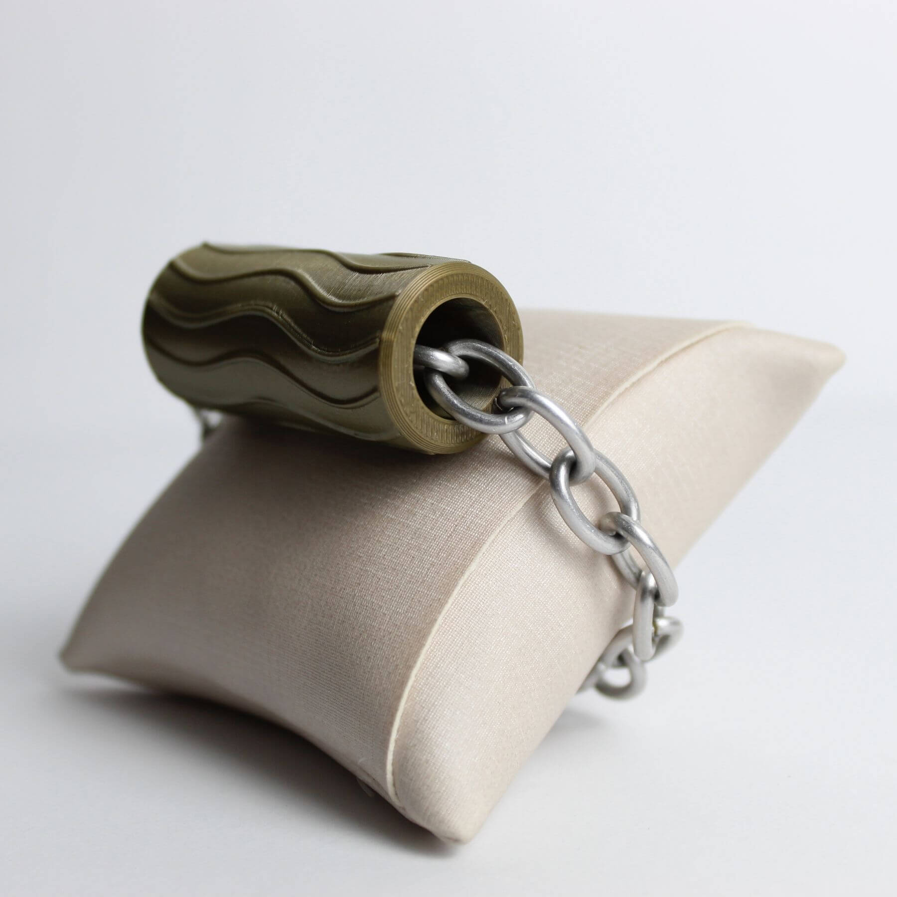 Pulseira Tubos Verde Ondas Regulável