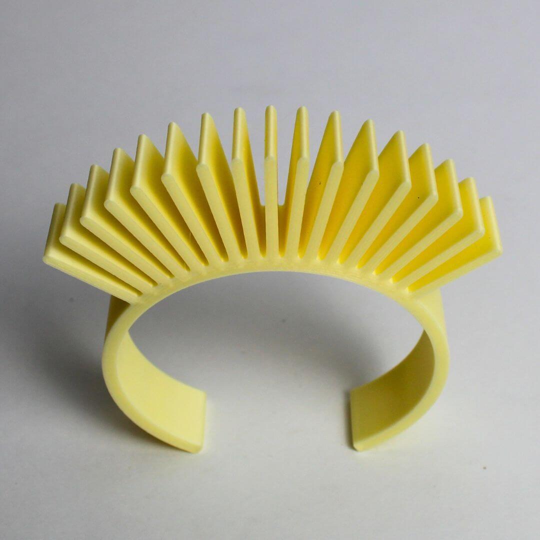 Pulseira Cílios Amarelo Claro