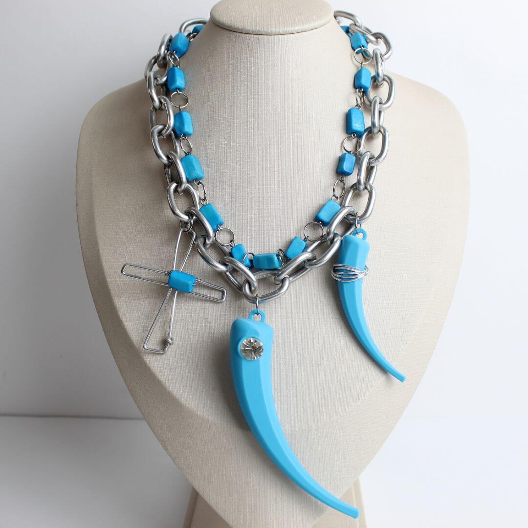 Conjunto de Colares Azul Turquesa