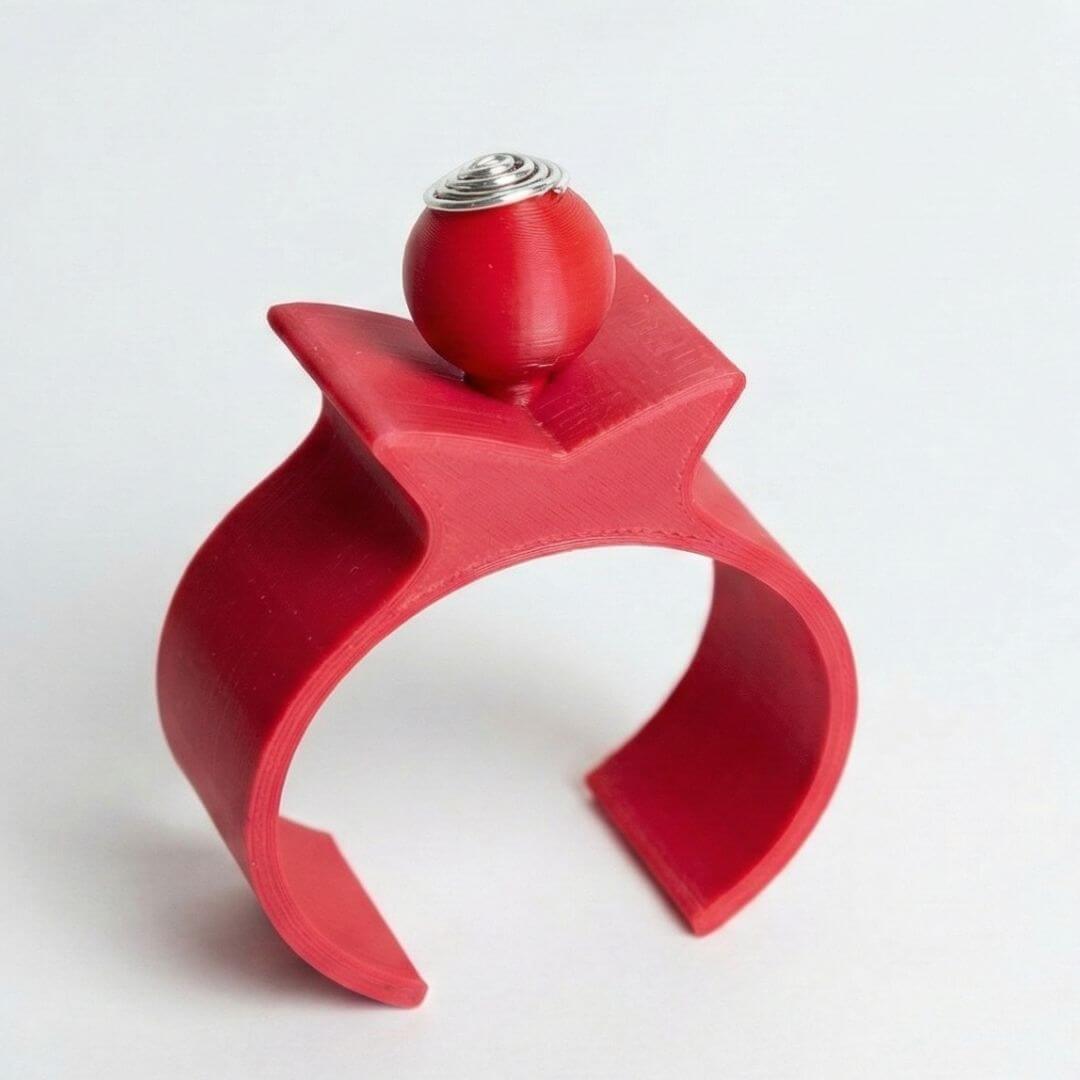 pulseira bola vermelha